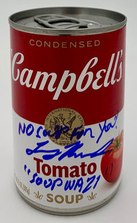 Larry Thomas signed Campbell's soup can (Seinfeld) - Tri-Star COA
