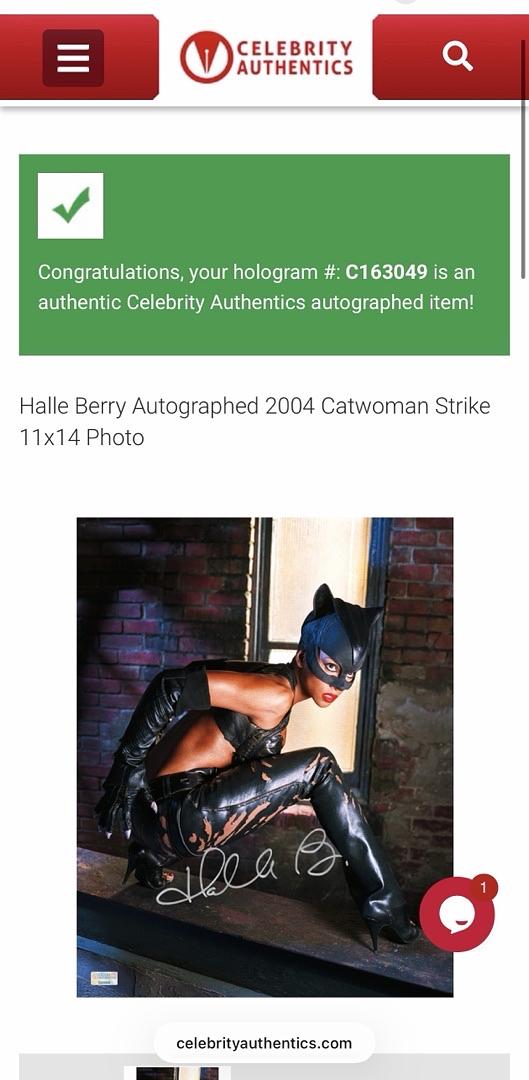 Halle Berry signed 11x14 (Catwoman) - Celebrity Authentics COA