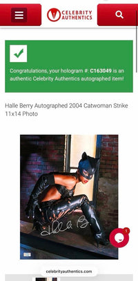 Halle Berry signed 11x14 (Catwoman) - Celebrity Authentics COA