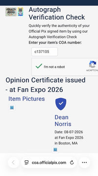 Dean Norris signed 8x10 (Total Recall) - Official Pix