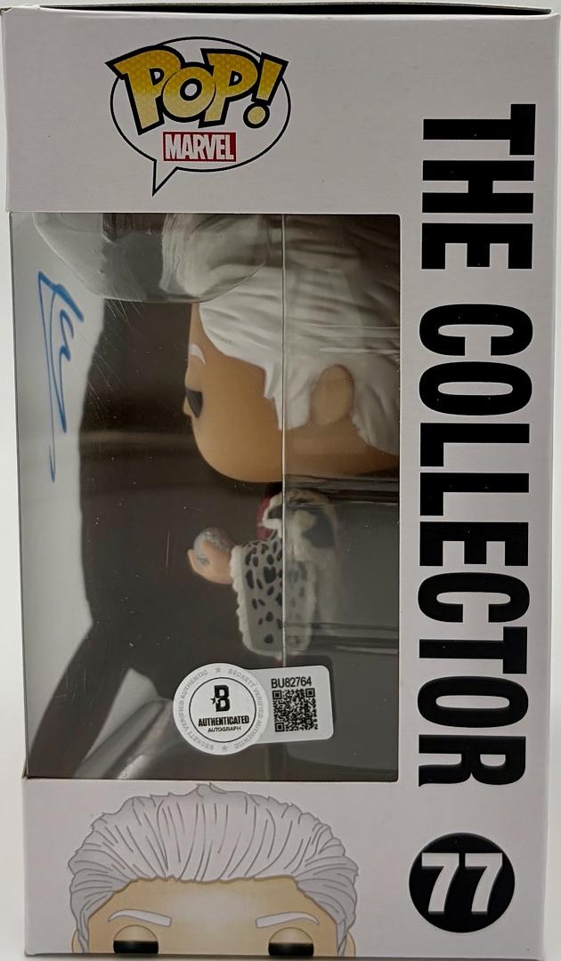 Benicio Del Toro Signed Funko Pop #77 The Collector (GOTG)  - Beckett COA
