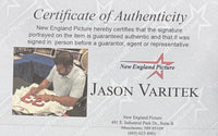Jason Varitek & Jonathan Papelbon signed 2007 Red Sox World Series 8x10 - New England Pictures COA