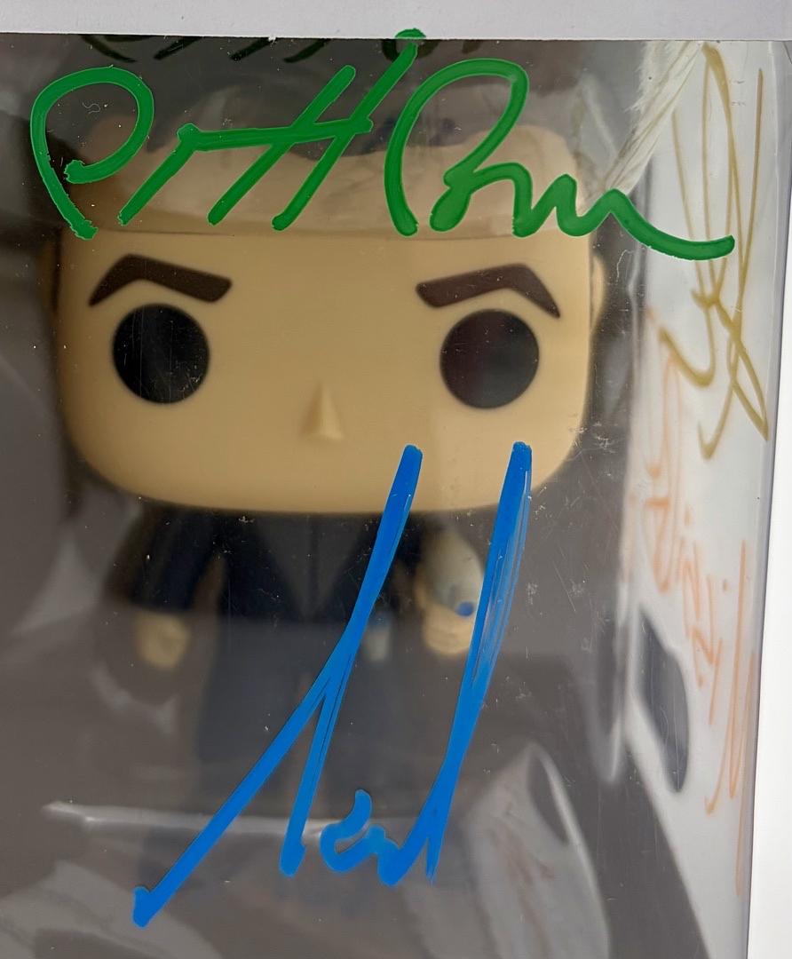 Cast signed Galaxy Quest "Jason Nesmith" Funko #1527 (Allen/Pyle/Rees/Breen) - Beckett & JSA COA