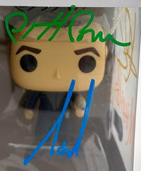 Cast signed Galaxy Quest "Jason Nesmith" Funko #1527 (Allen/Pyle/Rees/Breen) - Beckett & JSA COA