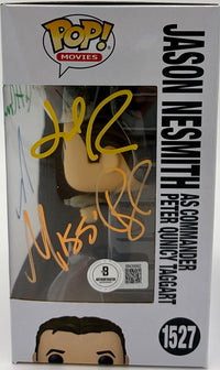 Cast signed Galaxy Quest "Jason Nesmith" Funko #1527 (Allen/Pyle/Rees/Breen) - Beckett & JSA COA