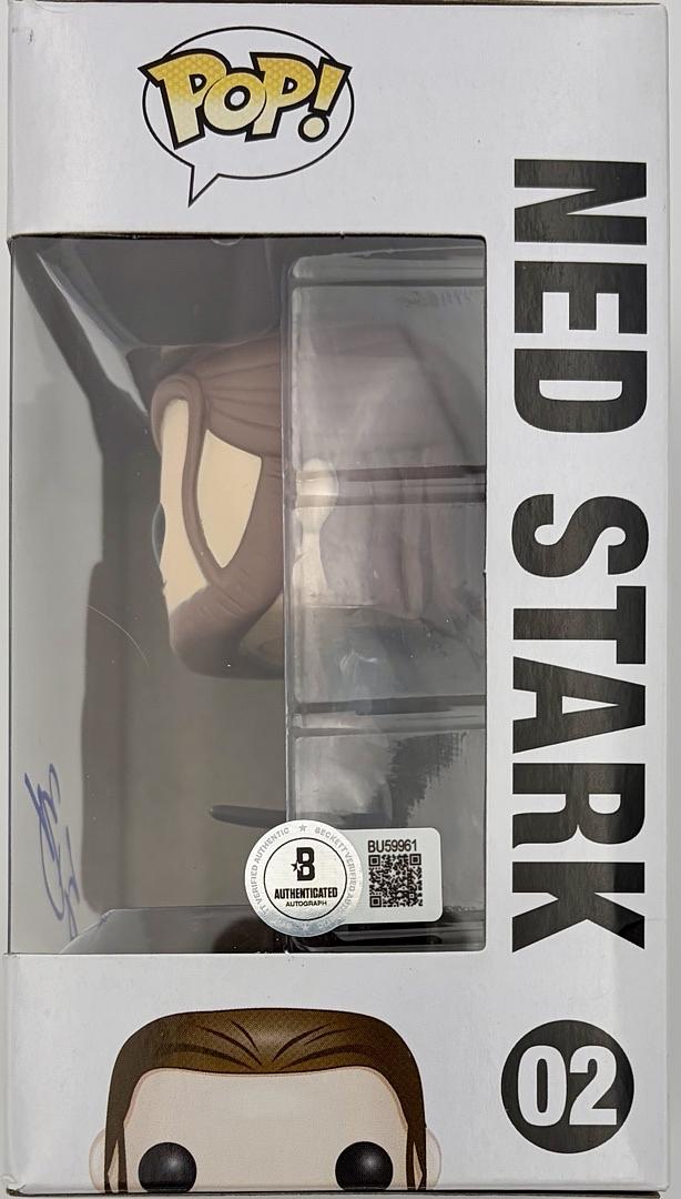 Sean Bean Signed Funko Pop #02 Ned Stark (Game Of Thrones)  - Beckett COA