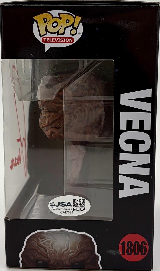Jamie Campbell Bower signed "Vecna" Funko #1806 (Stranger things) - JSA COA