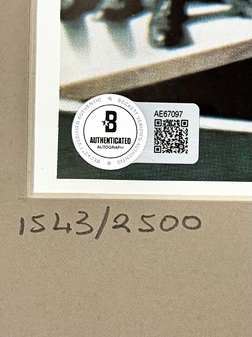 Alan Shepard signed 11x14 limited edition print (1543/2500) receiving Distinguished Flying Medal - Beckett COA