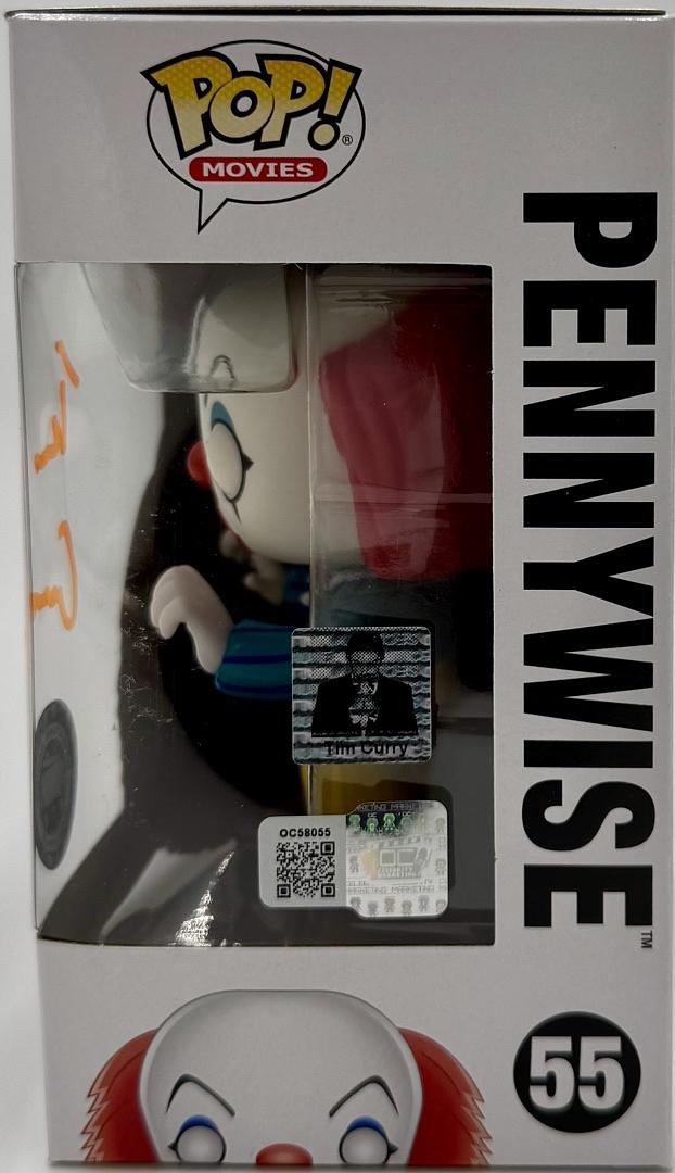 Tim Curry Signed Funko Pop Limited Edition (9/50) #55 "Pennywise" (IT) - OC Celebrity Marketing COA