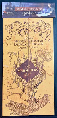 Daniel Radcliffe Signed 13x19 Marauders Map (Harry Potter) - Beckett COA