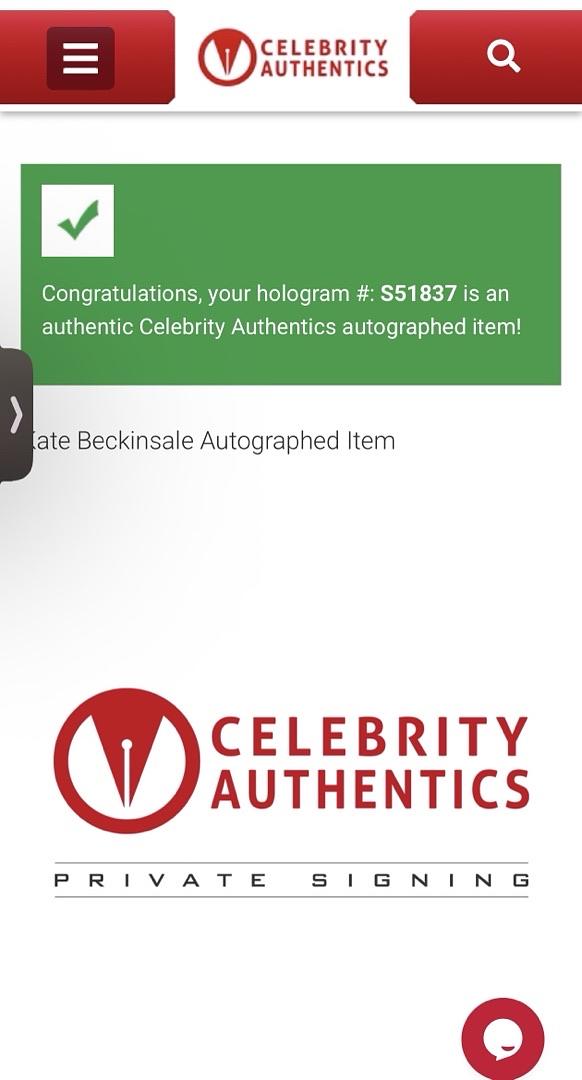 Kate Beckinsale sexy signed 11x14 - Celebrity Authentics & JSA COA