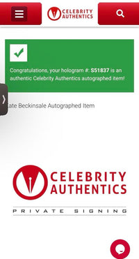 Kate Beckinsale sexy signed 11x14 - Celebrity Authentics & JSA COA