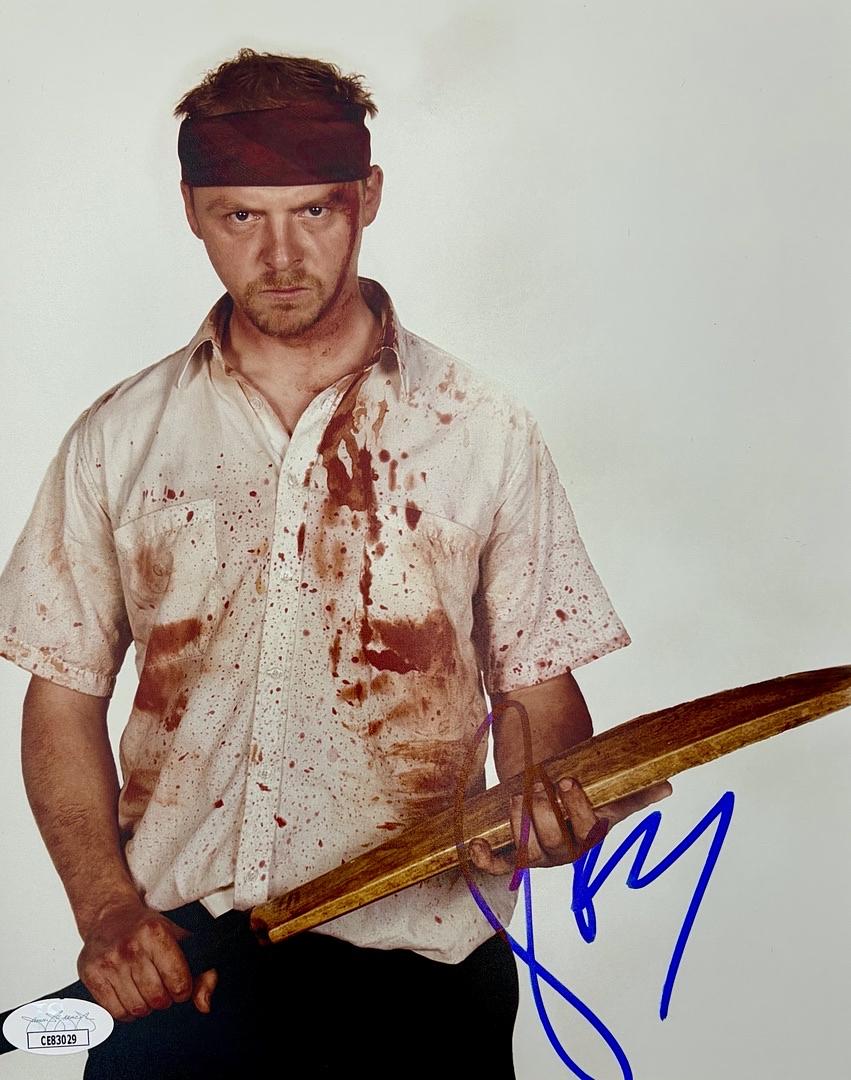 Simon Pegg signed 8x10 (Shaun of the Dead) - JSA COA