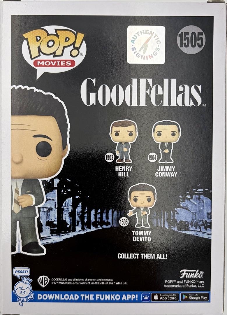 Joe Pesci Signed Funko Pop #1505 "Tommy Devito" Goodfellas - JSA & ASI COA