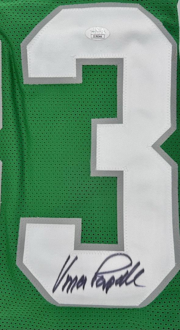 Vince Papale signed Eagles jersey - JSA COA