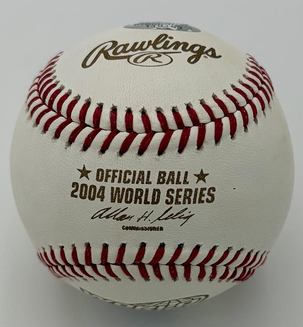 Mark Bellhorn signed 2004 World Series ROMLB Baseball (Red Sox) - Sure Shot COA