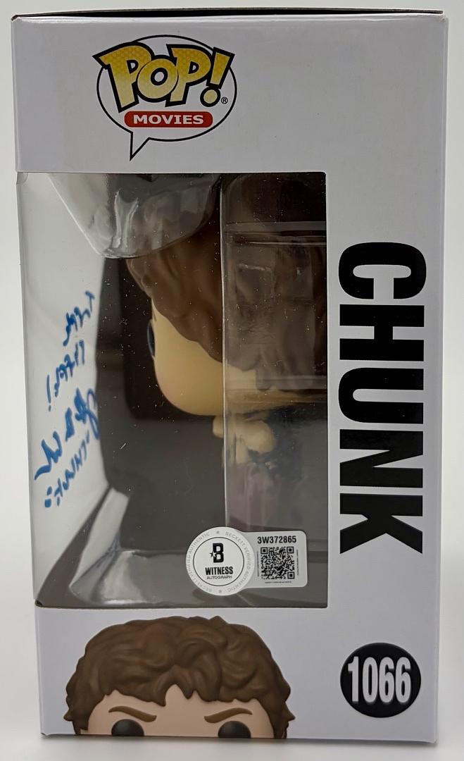 Jeff Cohen signed "Chunk" Funko #1066 (The Goonies) - Beckett COA