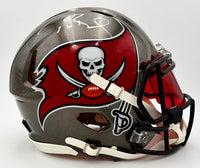 Tom Brady signed Buccaneers Autographed Authentic Riddell Helmet - Fanatics and GOAT COA