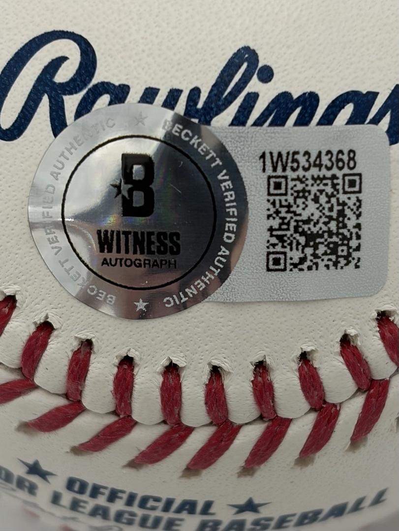 Major League Stars Charlie Sheen, Tom Berenger, & Corbin Bernsen Autographed Rawlings Official Baseball -  Beckett COA