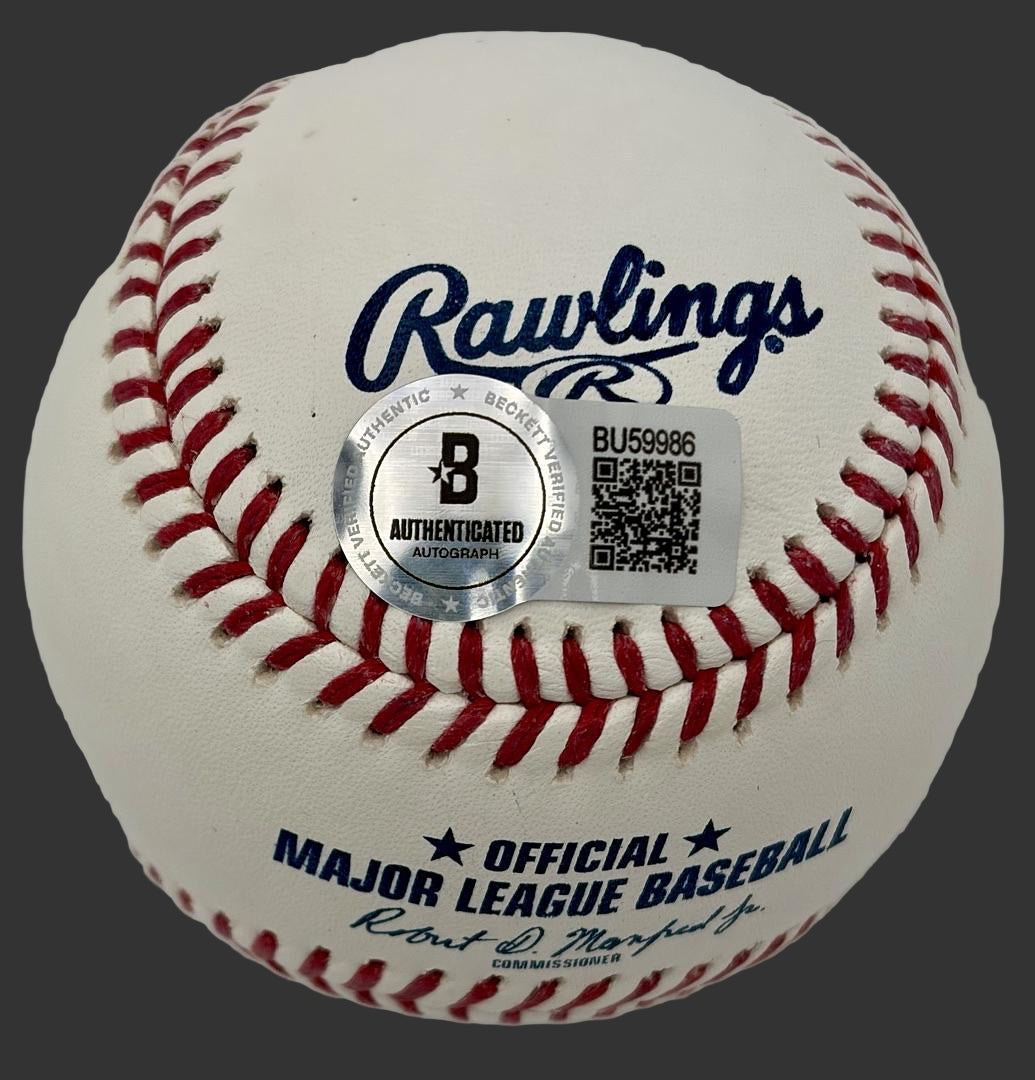 Rico Petrocelli signed baseball with Red Sox HOF inscription - Beckett COA