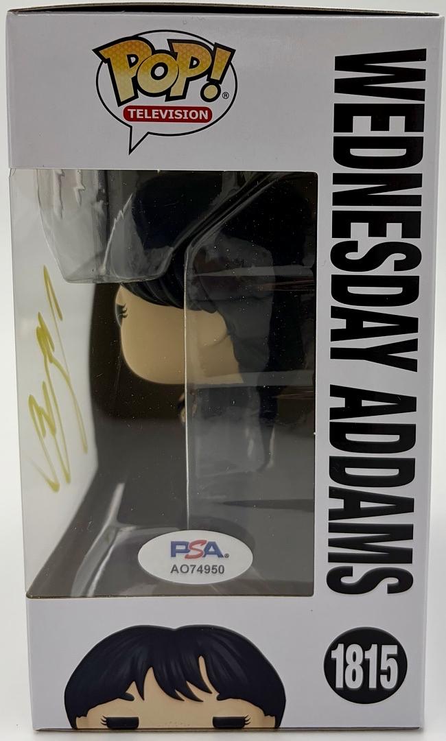 Jenna Ortega Signed Funko Pop #1815 "Wednesday Addams" *RARE* - PSA COA