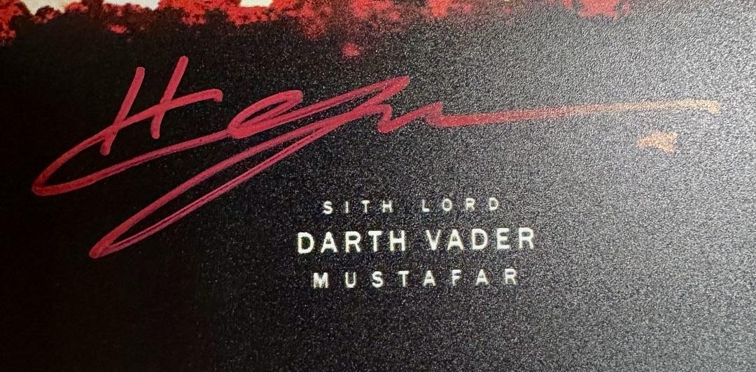 Hayden Christensen (Star Wars) signed 8x12 metal print - JSA COA