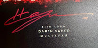 Hayden Christensen (Star Wars) signed 8x12 metal print - JSA COA