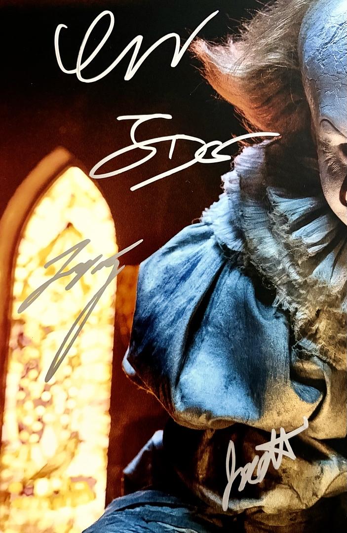 IT cast signed 11x14 photo signed by 8 - Celebrity Authentics