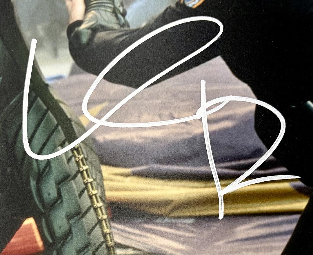 Willem Dafoe Green Goblin signed 11x14 (Spiderman) - Beckett COA