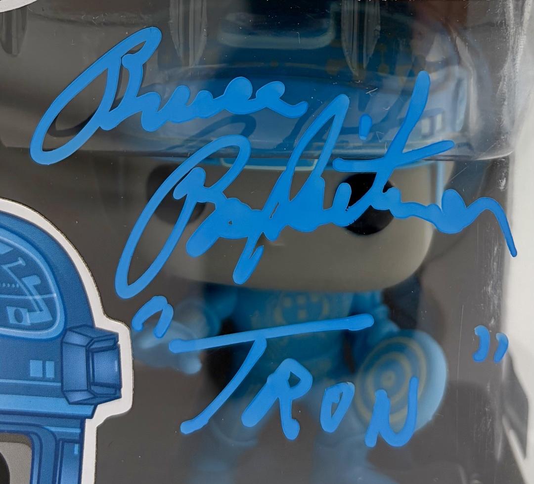Bruce Boxleitner signed "Tron" Funko #489 w/character name - OC Celebrity Marketing