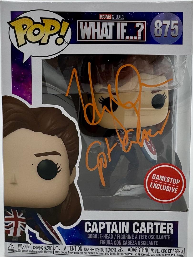 Hayley Atwell Signed Funko Pop #875 Captain Carter (WHAT IF...?)  - SWAU COA