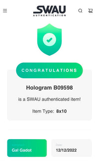 Gal Gadot Signed 8x10 Photo (Wonder Woman) - SWAU