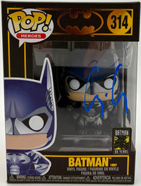 George Clooney Signed Funko Pop #314 Batman (Blue Ink) - Beckett COA