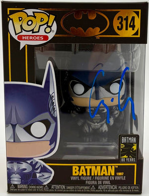 George Clooney Signed Funko Pop #314 Batman (Blue Ink) - Beckett COA