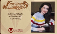 Anne Hathaway sexy signed 16x20 "Batman" - Celebrity Authentics COA