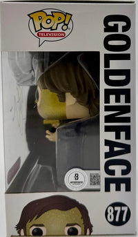 John Krasinski Signed Funko Pop #877 Goldenface Jim "Threat Level Midnight" (The Office)  - Beckett COA
