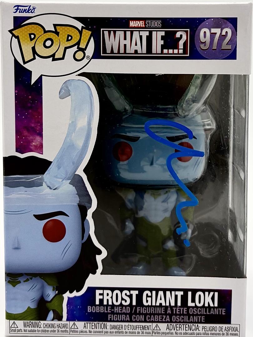Matt Damon Signed Funko Pop #972 "Frost Giant Loki" (Marvel Studios: What IF….?) - Beckett COA