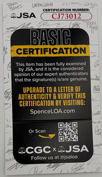 Ron Howard & Bryce Dallas Howard signed 8x10 JSA COA *RARE*