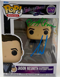 Cast signed Galaxy Quest "Jason Nesmith" Funko #1527 (Allen/Pyle/Rees/Breen) - Beckett & JSA COA