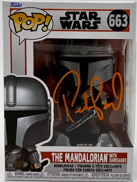 Pedro Pascal Signed Funko Pop #663 The Mandalorian (Star Wars)  - Beckett COA
