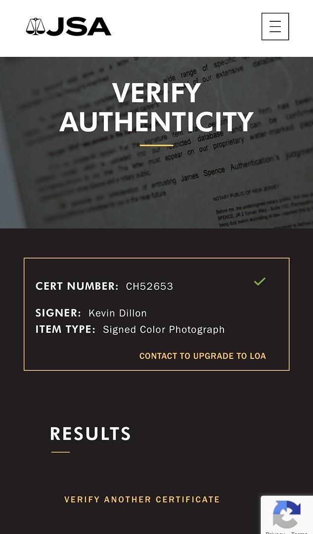 Kevin Dillon signed 11x14 (Entourage) w/quote - JSA COA