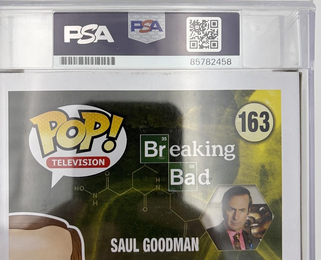 Bob Odenkirk Signed Funko Pop #163 Saul Goodman (Breaking Bad)  - encapsulated PSA/DNA COA
