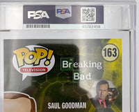 Bob Odenkirk Signed Funko Pop #163 Saul Goodman (Breaking Bad)  - encapsulated PSA/DNA COA