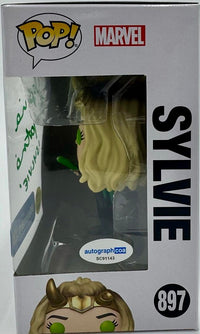Sophia DiMartino signed "Sylvie" Funko Pop (Loki) w/character name - ACOA COA