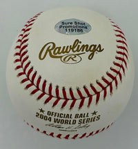 Ellis Burks signed 2004 World Series ROMLB Baseball (Red Sox) - Sure Shot COA