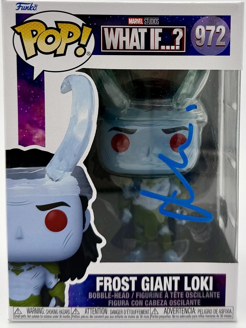 Matt Damon Signed Funko Pop #972 "Frost Giant Loki" (Marvel Studios: What IF….?) - Beckett COA