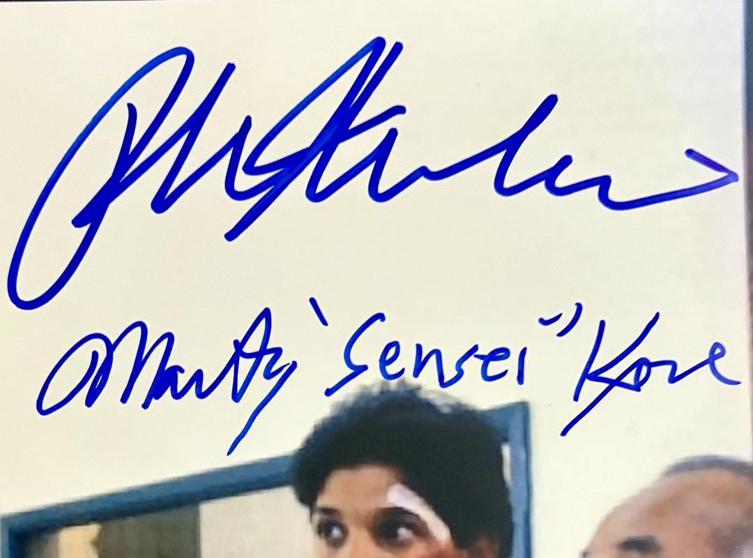 Ralph Macchio Billy Zapka & Martin Cove signed 11x14 (Karate Kid) - JSA