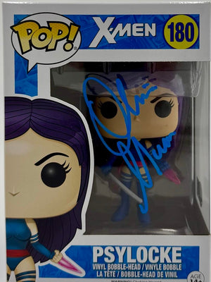 Olivia Munn Signed Funko Pop #180 Psylocke X-Men - Beckett COA