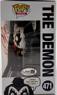 Gene Simmons (KISS) signed Funko Pop #471 - JSA COA