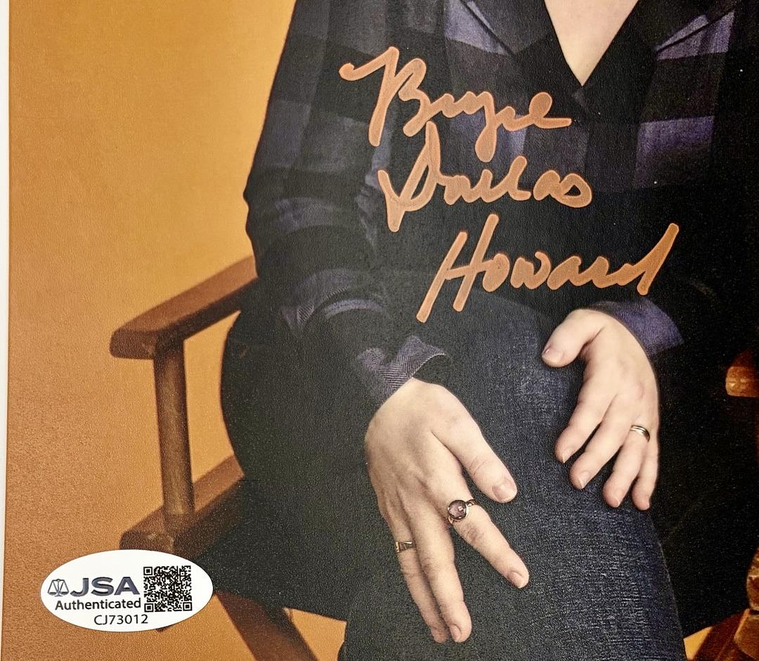 Ron Howard & Bryce Dallas Howard signed 8x10 JSA COA *RARE*